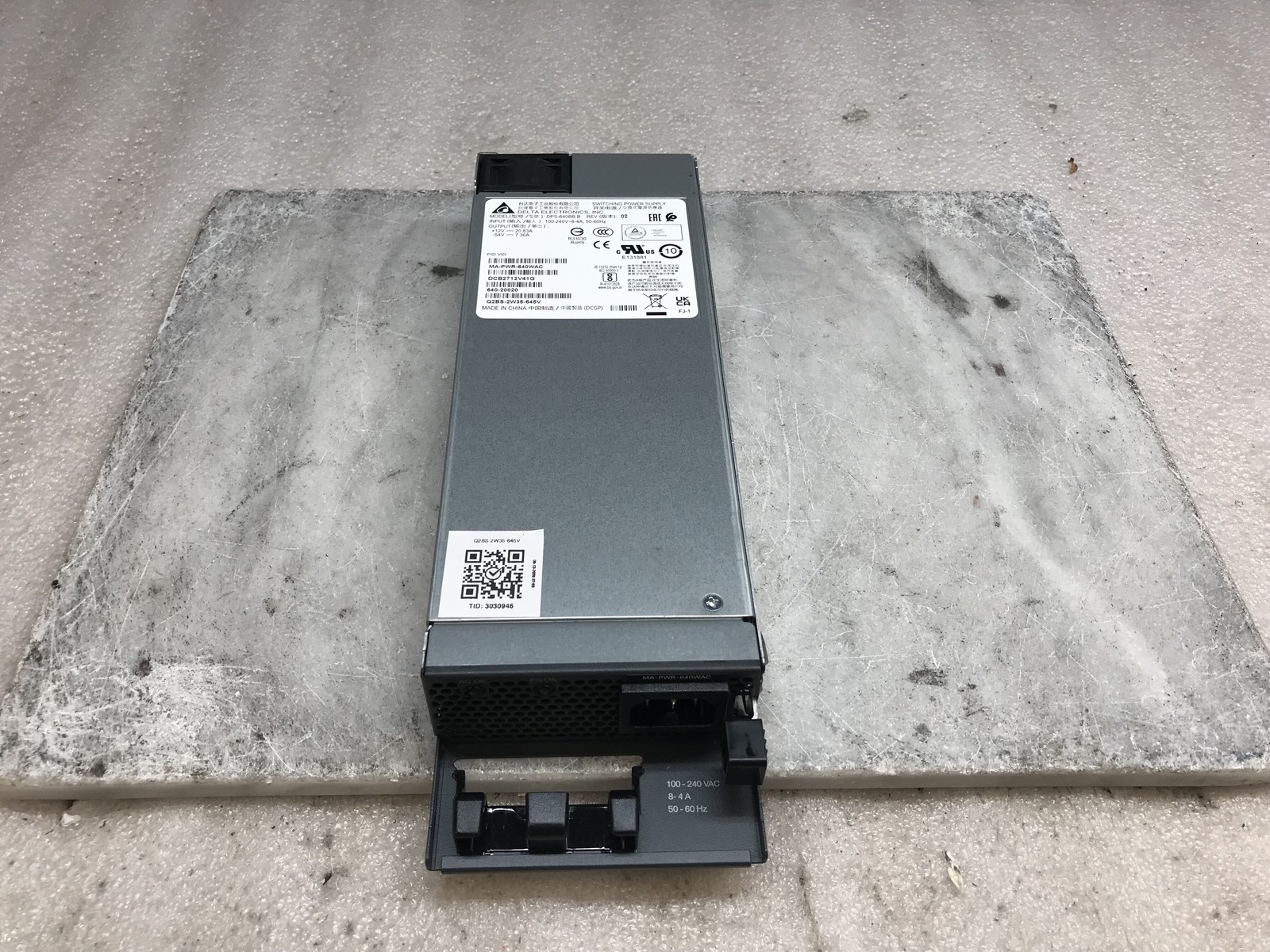 Cisco Meraki MS250 Series MA-PWR-640WAC PoE 640W AC Switch Power Supply
