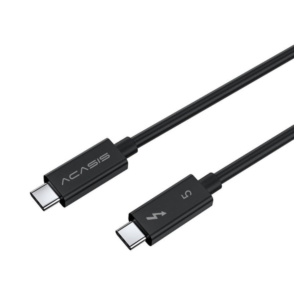Acasis Thunderbolt 5 Cable USB-C 80Gbps 240W Charging (0.5m/1.64ft) - Black