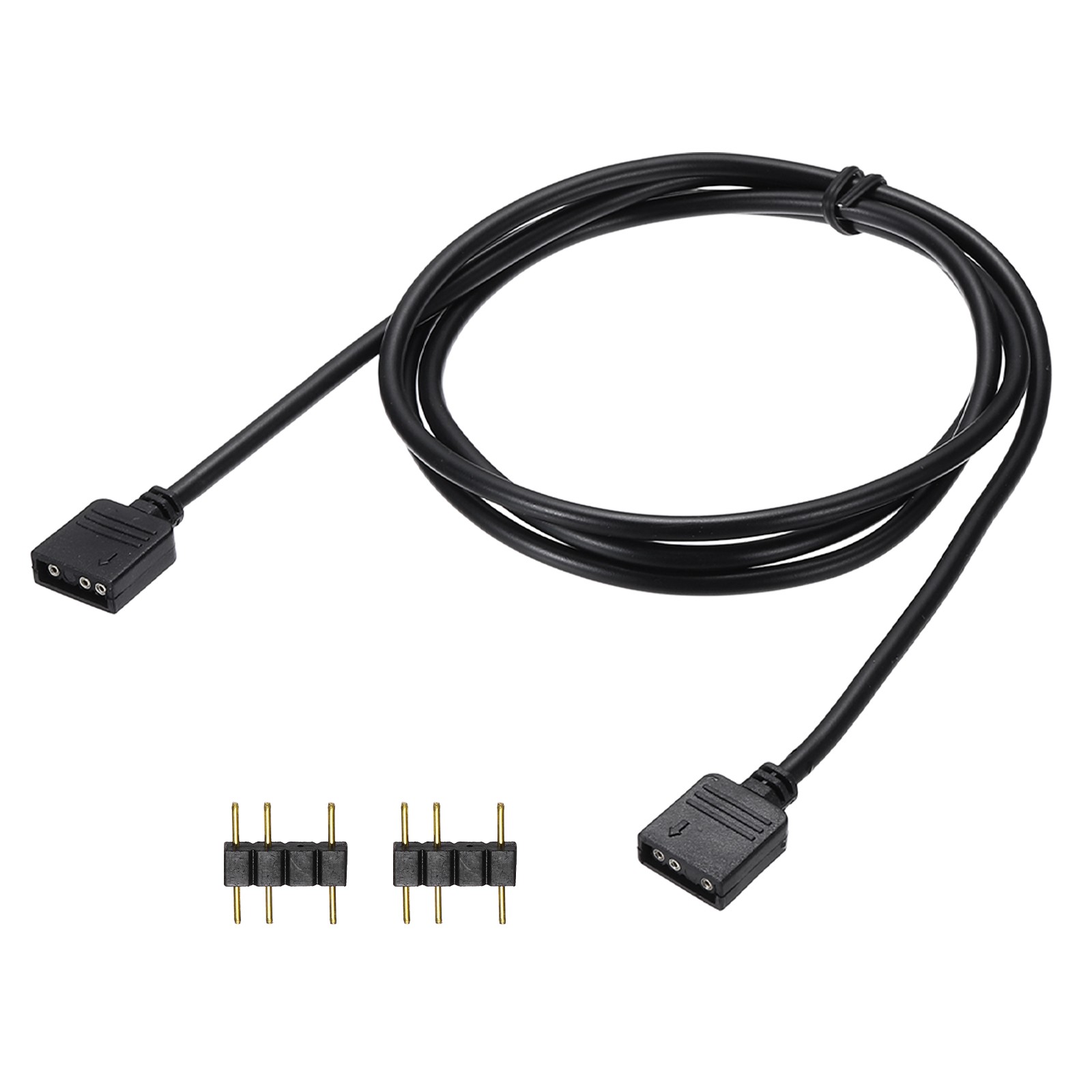 ARGB Extension Cable, 5V 39" 3 Pin 1 to 1 Female to Female, Black