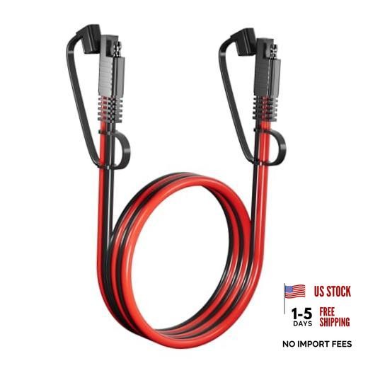 SAE Extension Cable 12AWG, SNLLMZI SAE to SAE Extension Cord DC Power 6.6FT