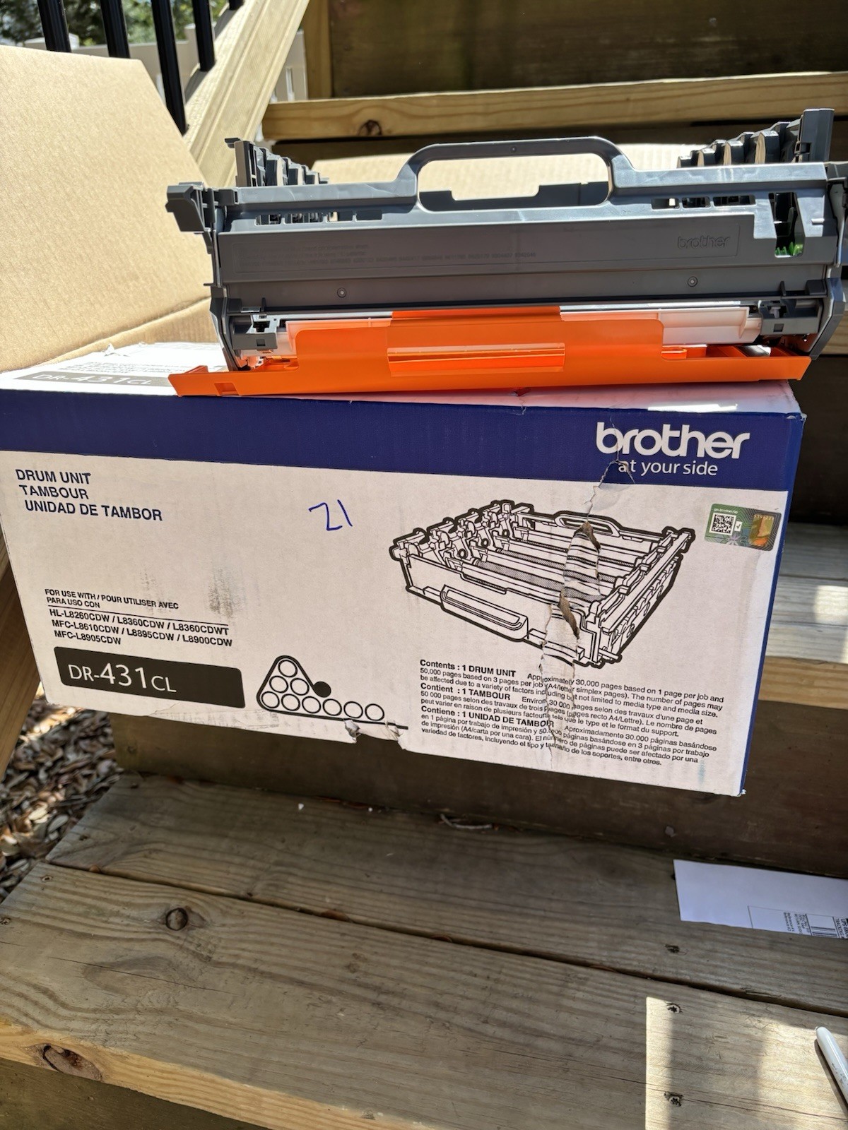 Brother Genuine DR-360 Drum Unit HL-2170W MFC-7440N DR360