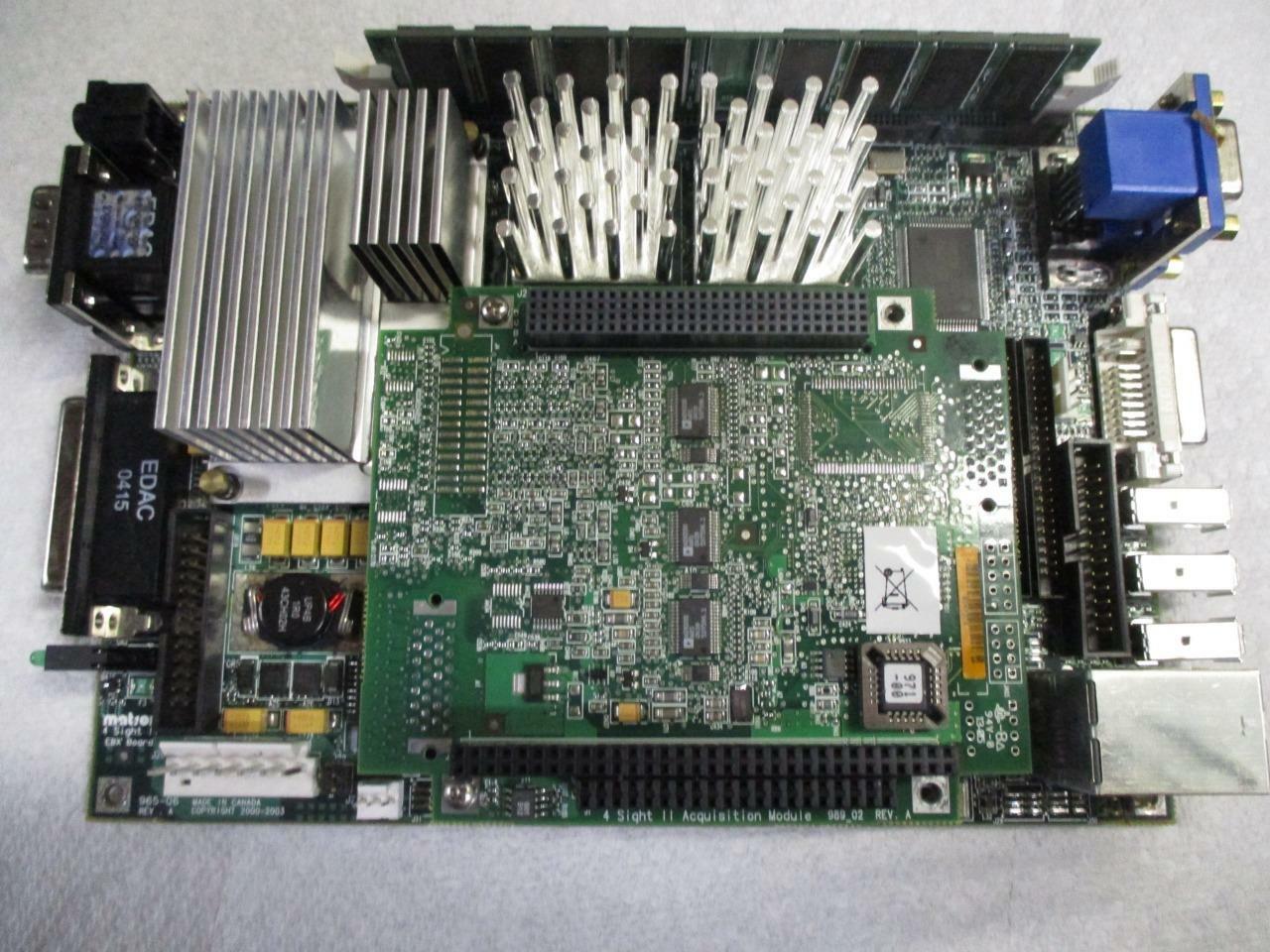 Matrox 4 Sight II, 965-06 Model f2m12c8000bar0 – Board Set w 989-02 module
