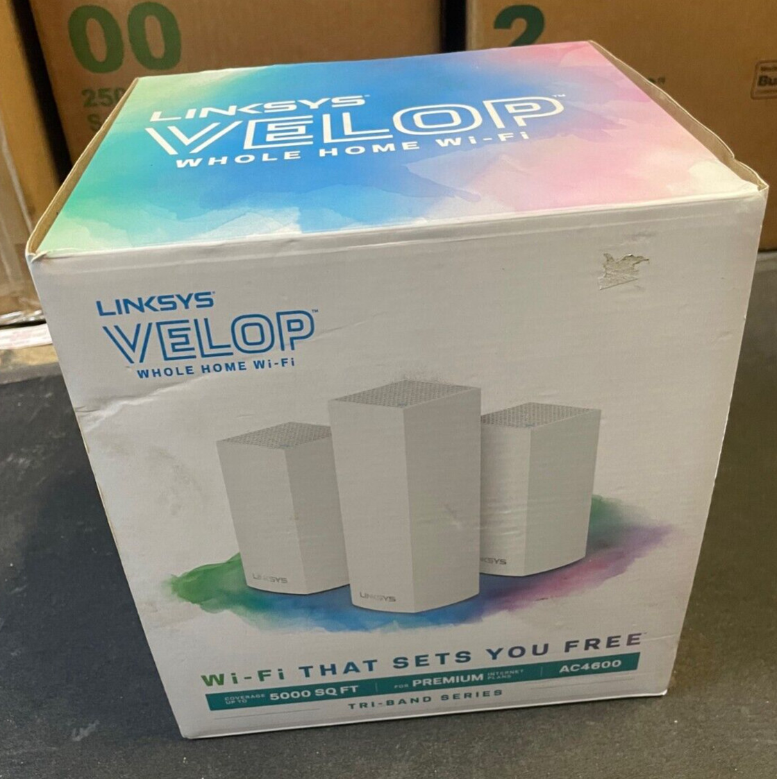 Linksys Velop VLP0203 White Tri-Band Intelligent WiFi System (3 Pieces) AC4600