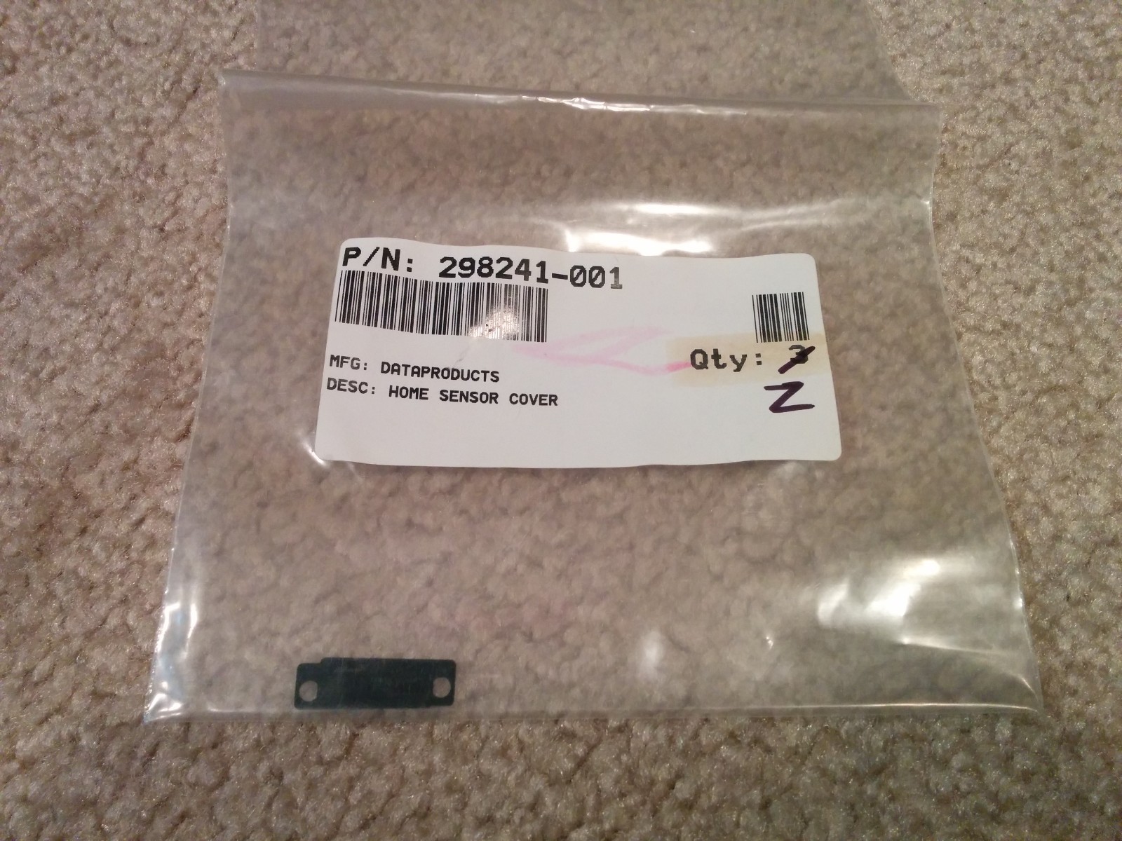 Lot of 2 DataProducts Home Sensor Covers 298241-001 DP-8500 for HP SCSI 