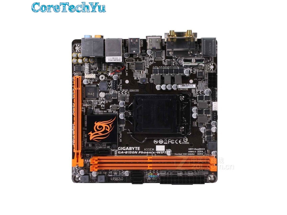 Gigabyte GA-B150N Phoenix-WIFI Motherboard LGA 1151 Intel B150 DDR4 Mini-ITX M.2