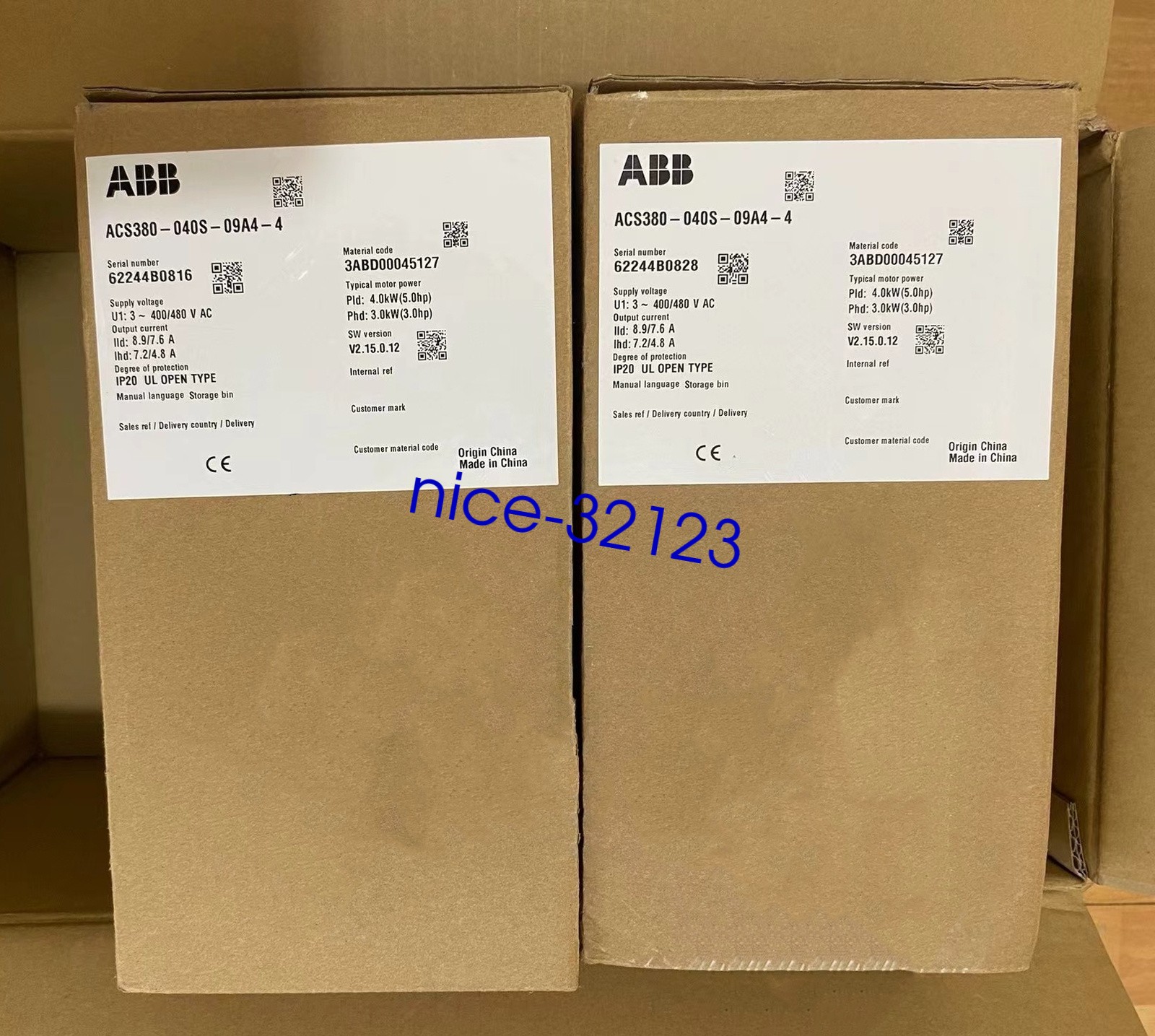 1pc ABB ACS380-040S-09A4-4 frequency converter 4 KW