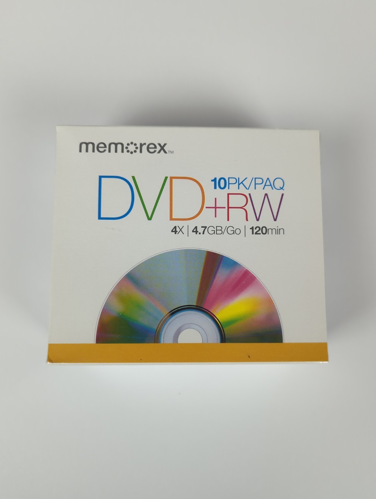 MEMOREX DVD+RW 10 Pack 4X 4.7GB 120min Recordable Rewritable Discs NEW Sealed
