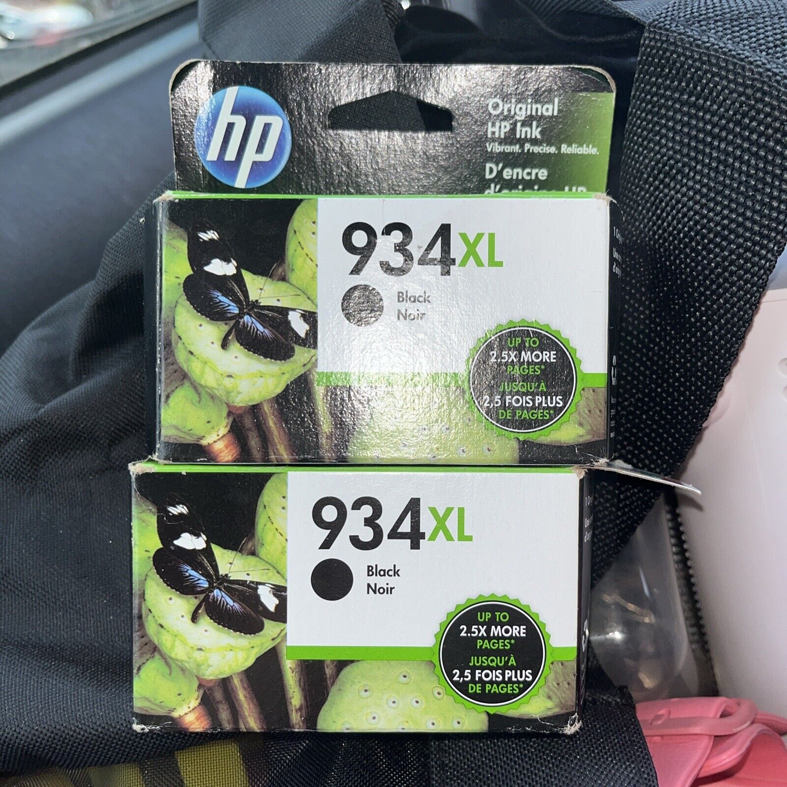 NEW Lot Of 2 Genuine HP 934XL Black Ink Cartridges New, One Opened May 2021
