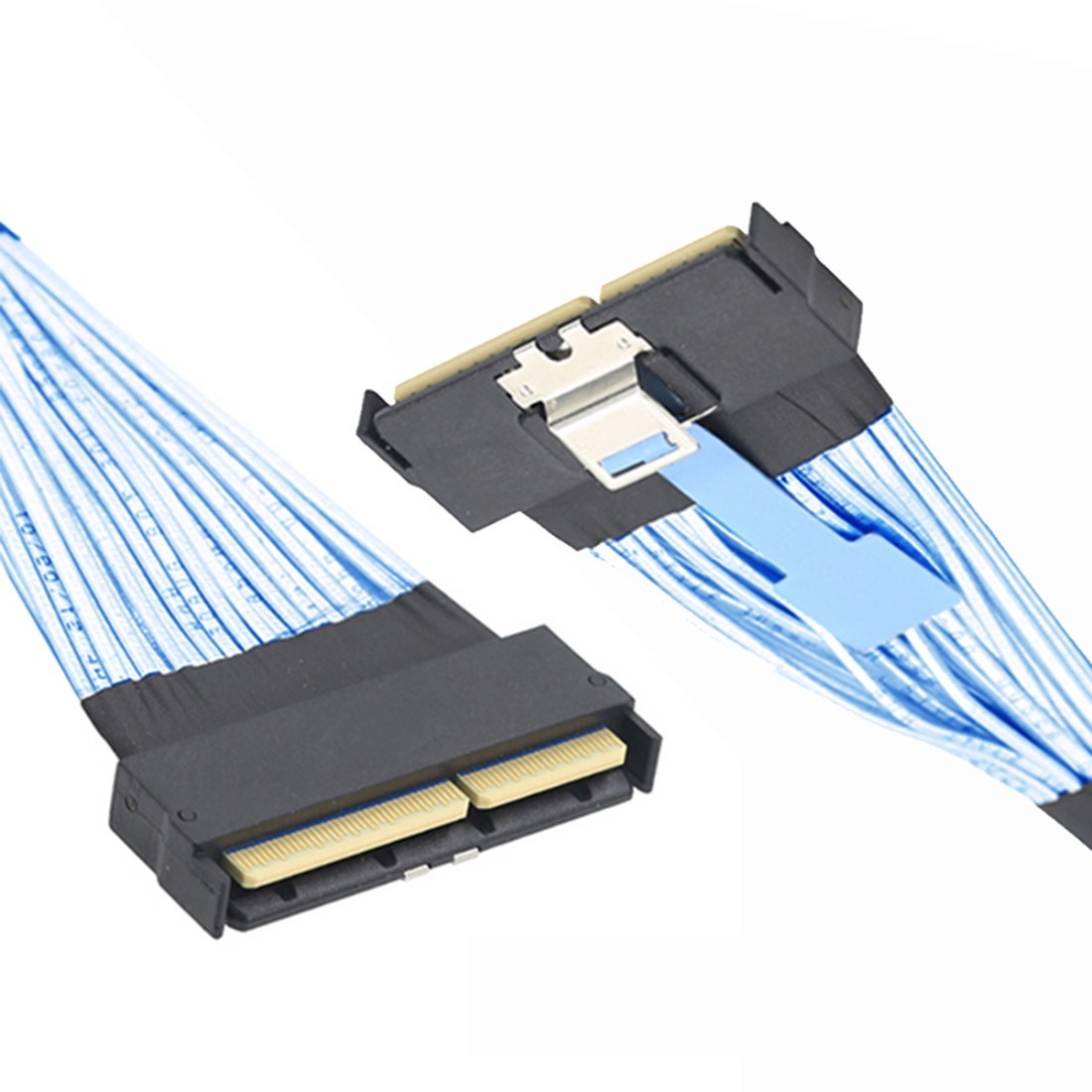 MCIO STR PCI-E 16x 124Pin Male to MCIO 124Pin Male PCI-E 5.0 Extender Cable 50cm