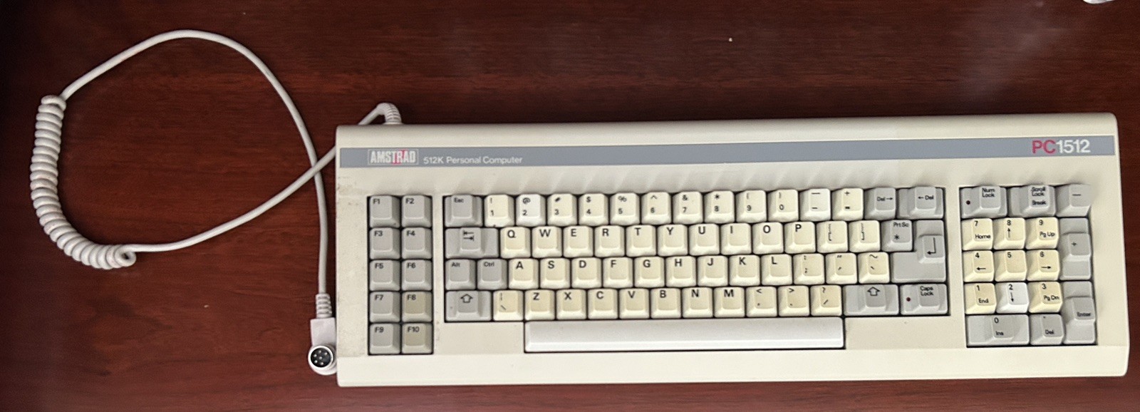 Vintage Amstrad PC1512 Keyboard TESTED and WORKING 