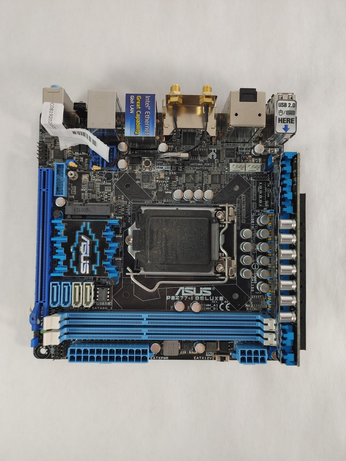 Asus P8Z77-I DELUXE Intel LGA 1155 DDR3 Desktop Motherboard
