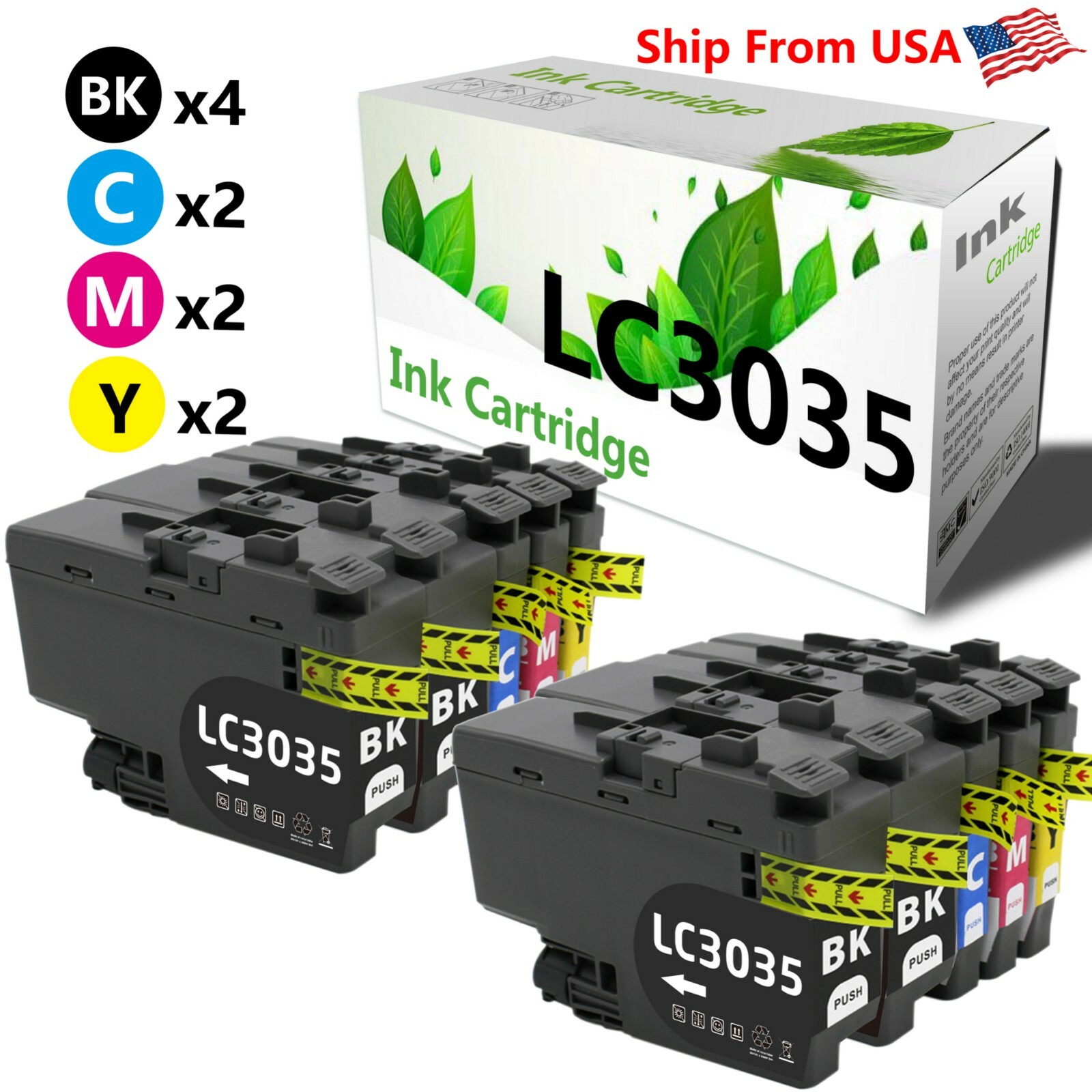 10P Ink Cartridge for LC3035 MFC-J805DW MFC-J995DW XL MFC-J815DW MFC-J805DW XL