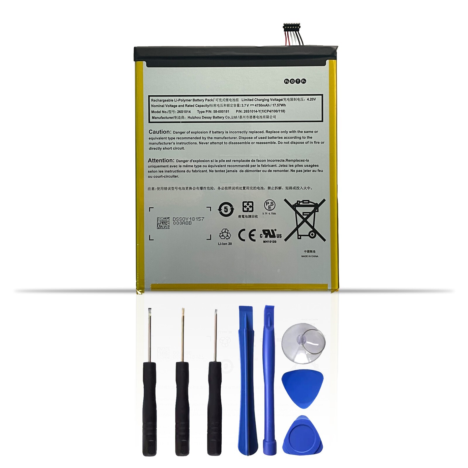 MC-31A0B8 26S1014 Battery For Amazon Fire HD 8 7th Gen & 8th Generation SX034QT