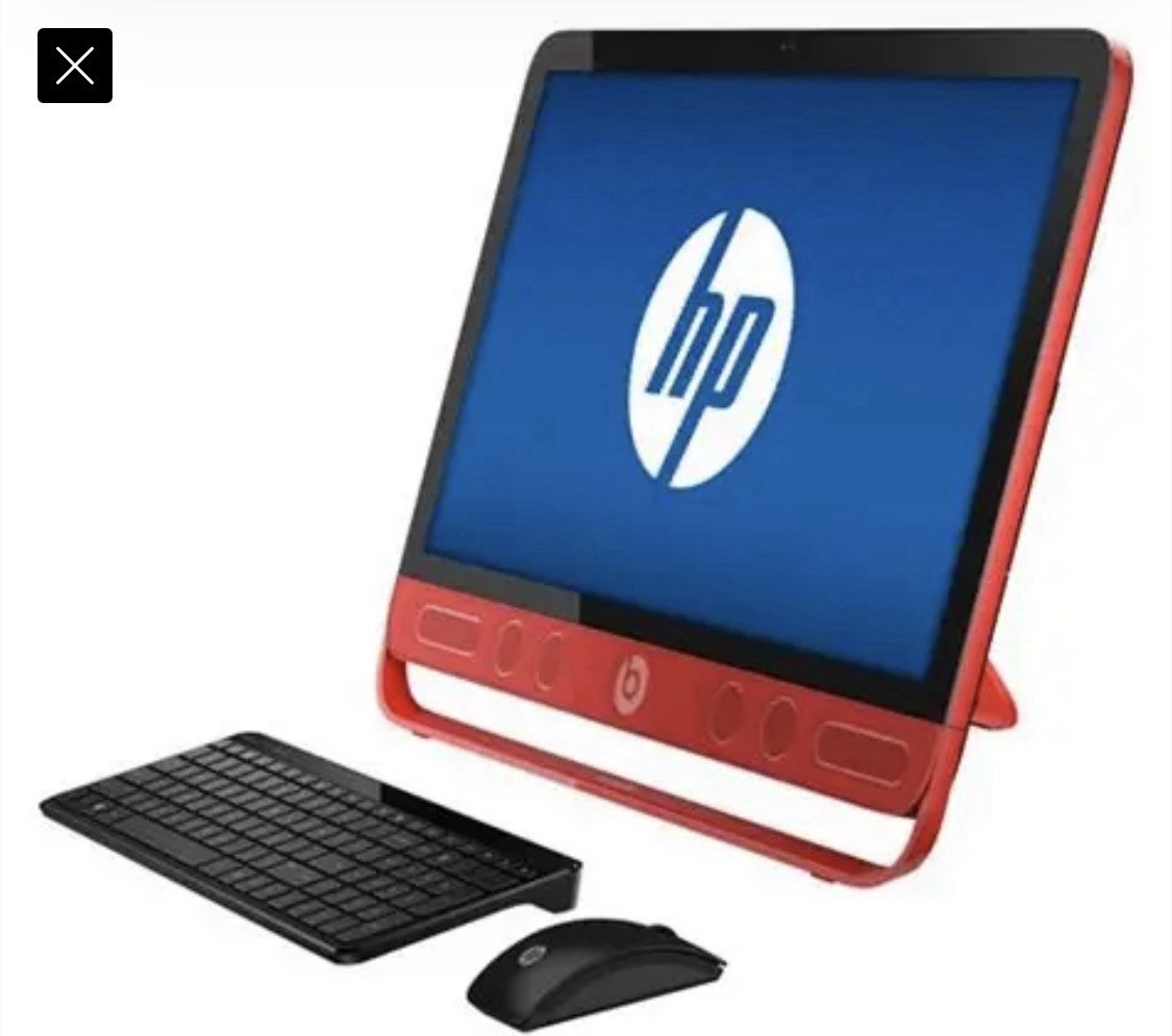 Red HP ENVY Beats All-in-One 23-n010 Beats Audio Touch Screen Intel Core I5 1TB