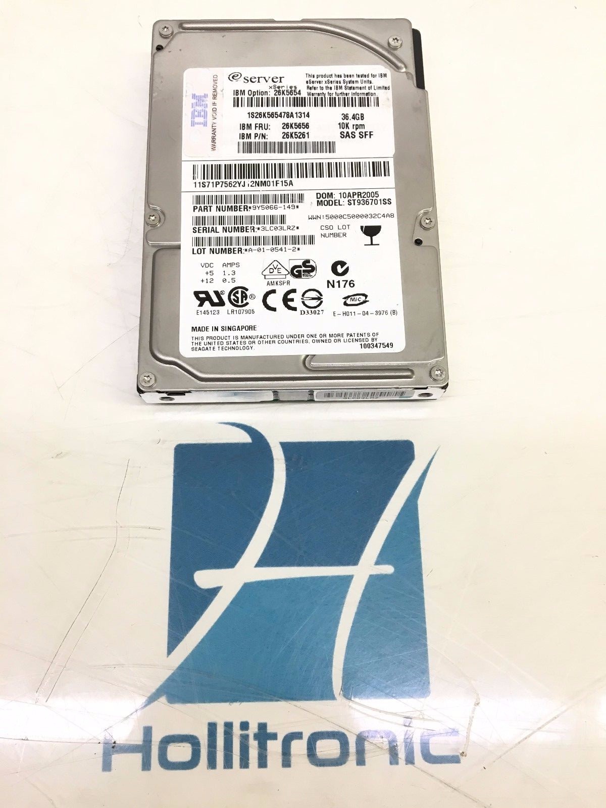 IBM (9Y5066-149) 36.4GB ST936701SS SAS SFF 10K RPM HDD