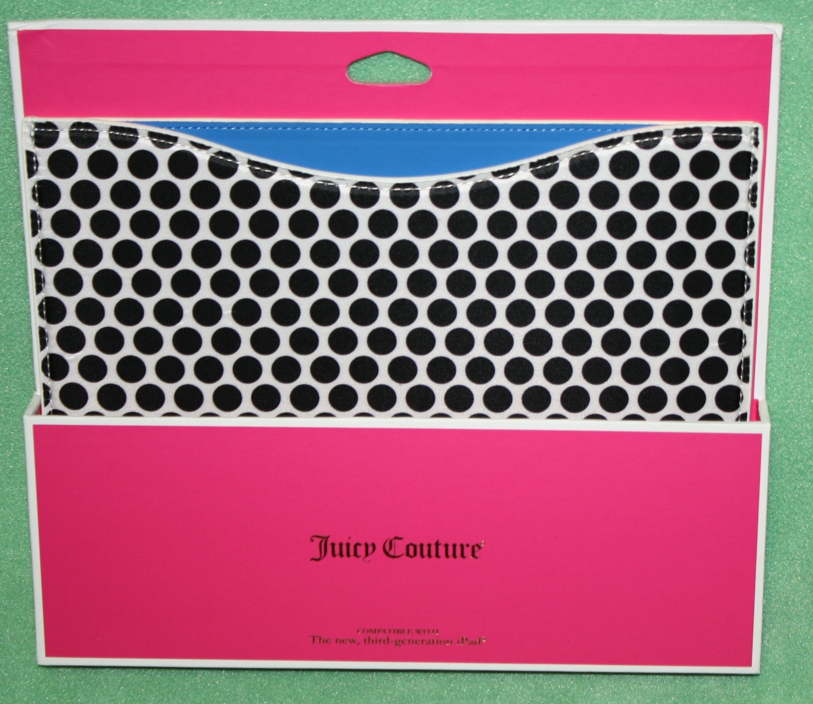 Juicy Couture iPad Sleeve NEW Black white dot Retail 48 Polka Dot 3rd Gen