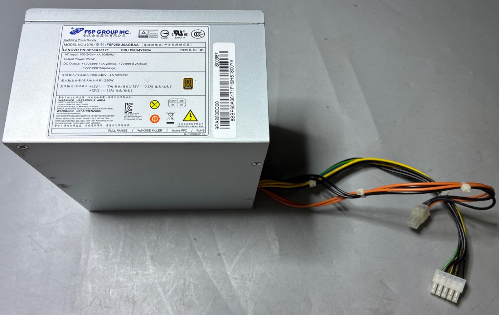 FSP GROUP INC FSP250-30AGBAA 250W Power Supply | Tested