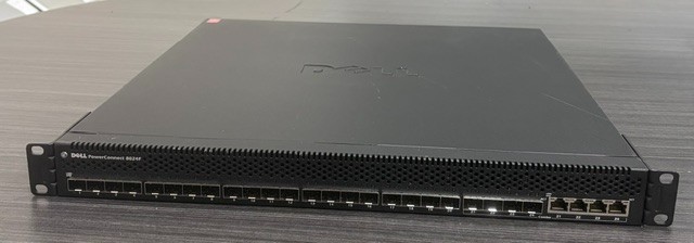 Dell 8024F PowerConnect 10GB SFP+ 4-Pt 10GB Fiber Network Switch 1x PSU