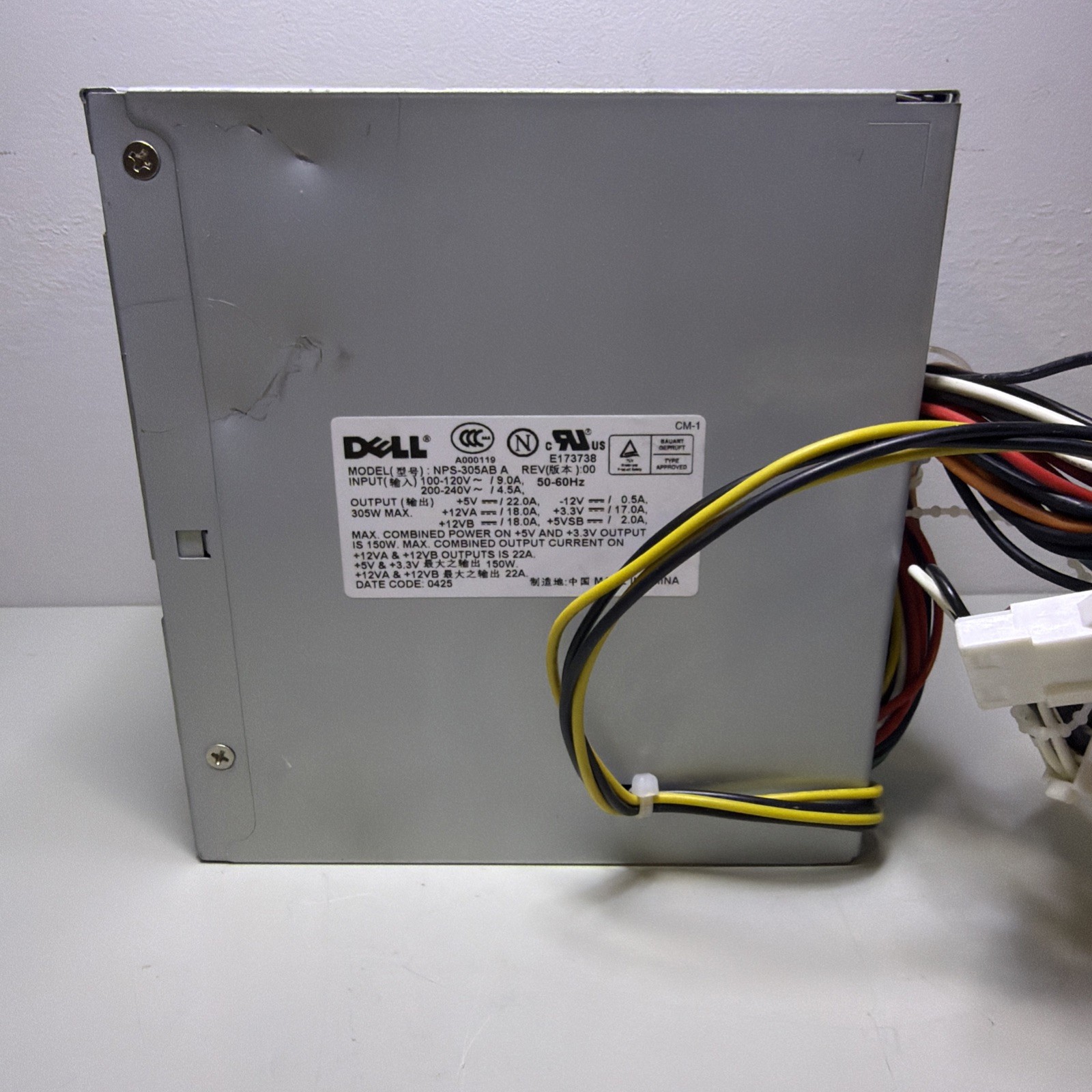 DELL N350N-00 NPS-305AB A 305W Max Power Supply Working