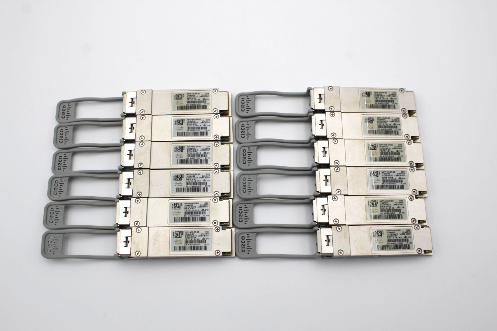 (Lot of 12) Genuine Cisco QSFP-40G-SR-BD Transceiver / 10-2945-02