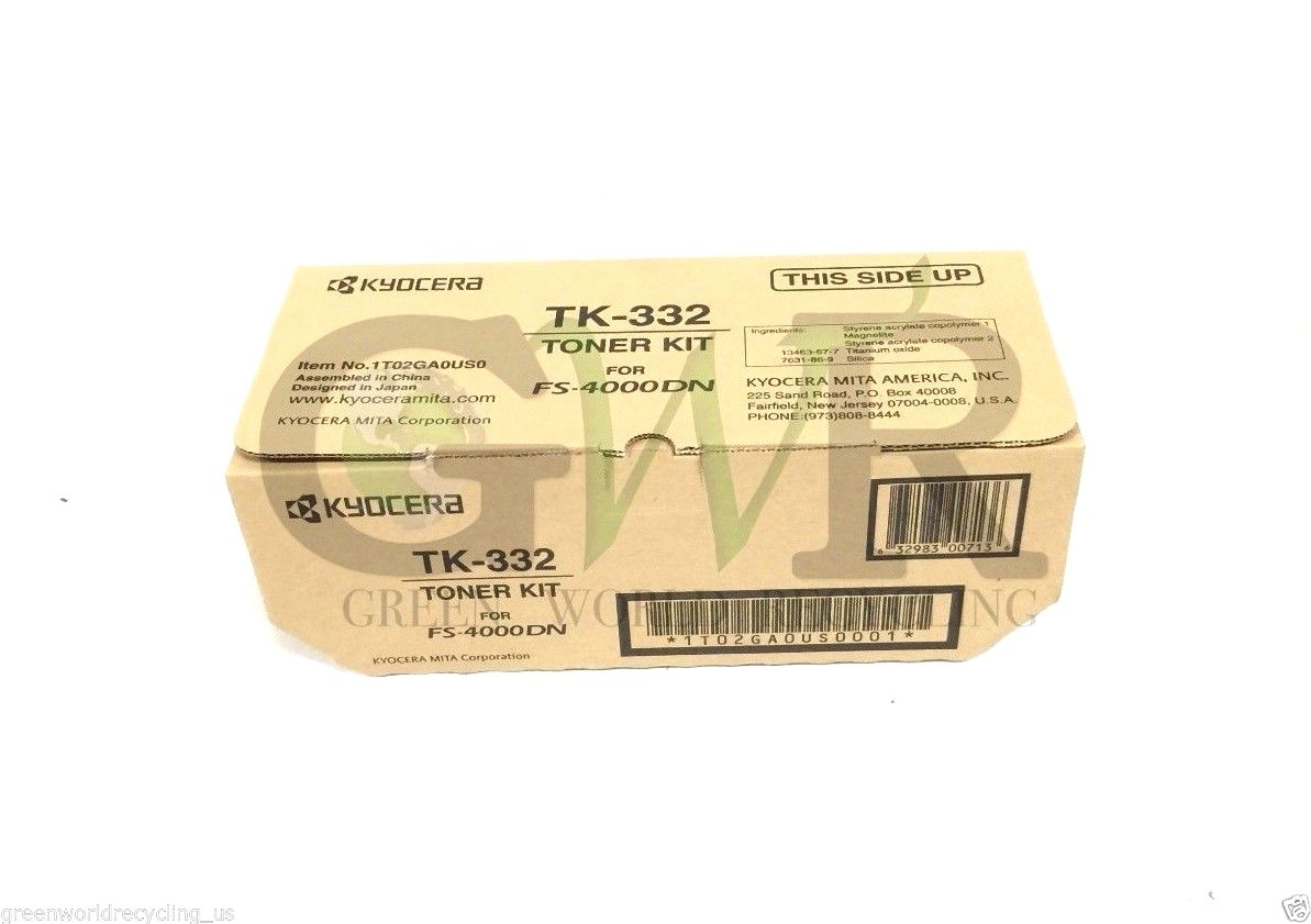 Brand New OEM Kyocera TK-332 Black Toner Cartridge For FS-4000DN