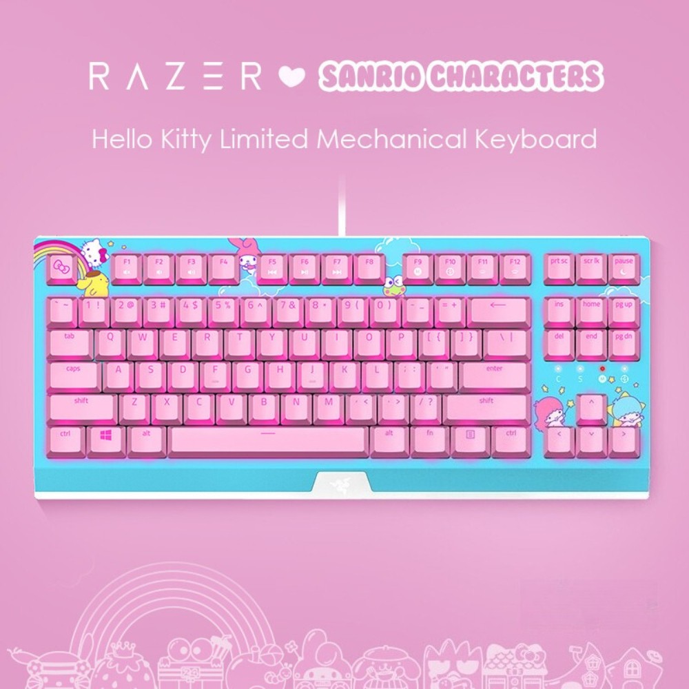 Razer x Sanrio Hello Kitty Blackwidow Tenkeyless Mechanical Keyboard