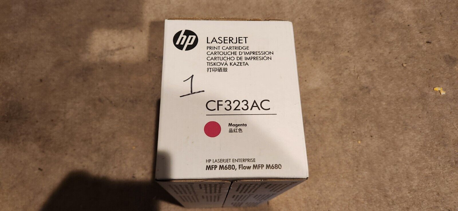 NEW Genuine HP CF323AC Magenta Toner Cartridge LaserJet M680 