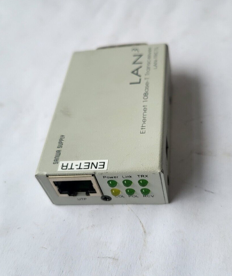 SANWA SUPPLY LAN-TRCTL LAN3 ETHERNET 10BASE-T TRANSCEIVER (U9.1B3)