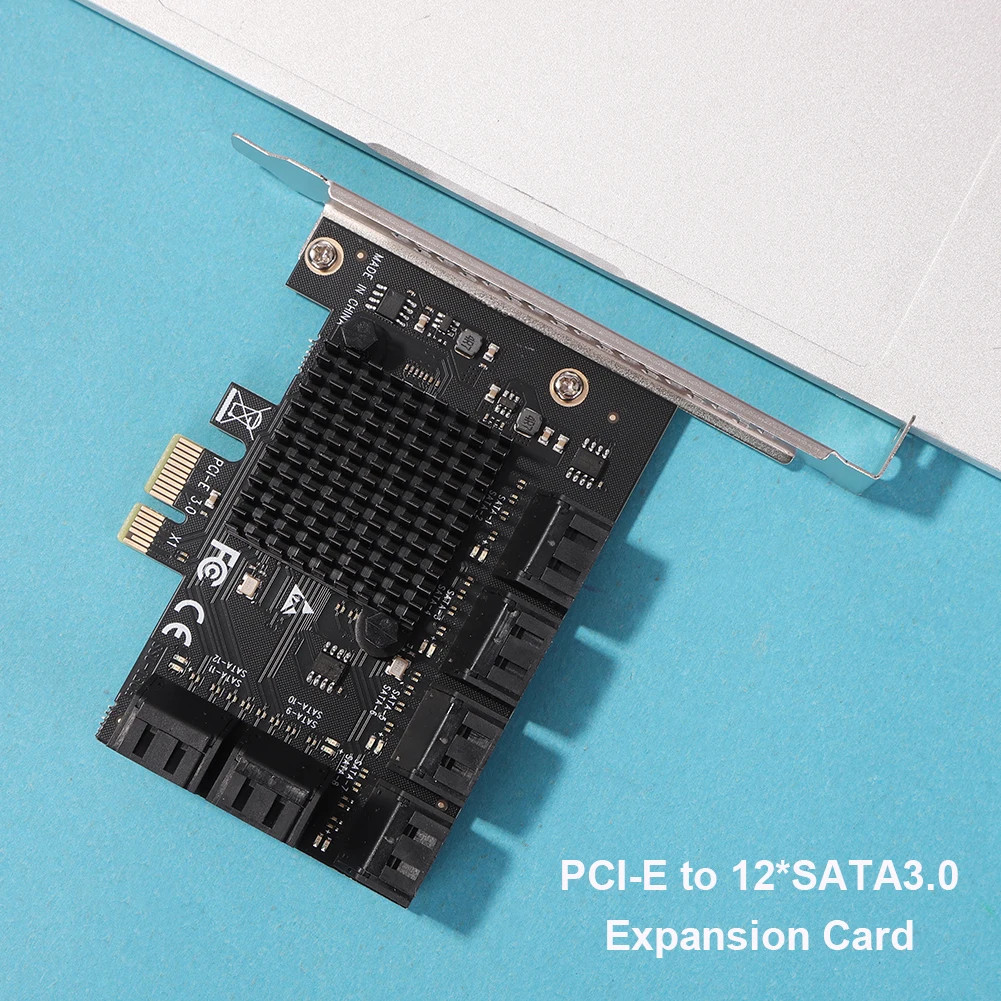 SA3112J PCIE Adapter 12 Port 6Gbps PCI-Express X1 to SATA 3.0 Controller Cards