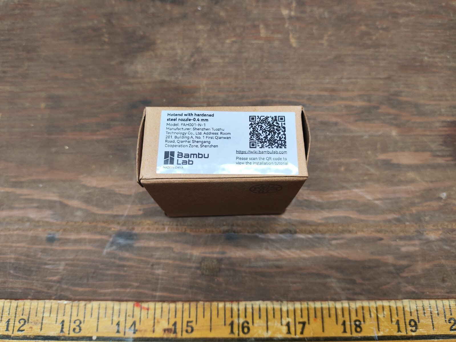 OEM Bambu Lab 0.4mm KIT Hardened Steel Hot End Nozzle P1 P1P P1S FAH001-N-1