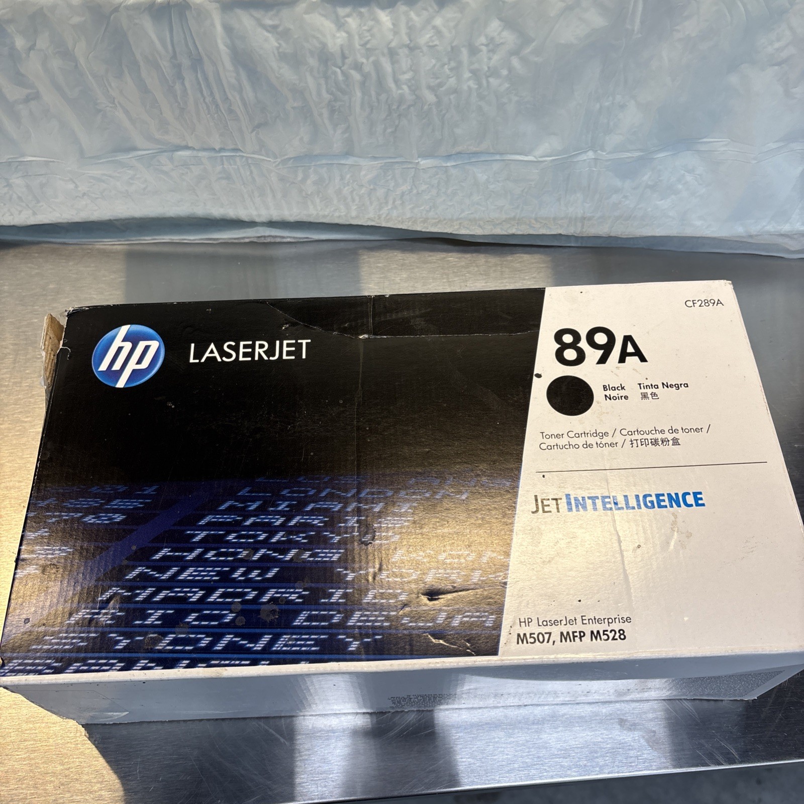 HP 89A Black Toner Cartridge CF289A Genuine LaserJet Enterprise M507 MFP M528