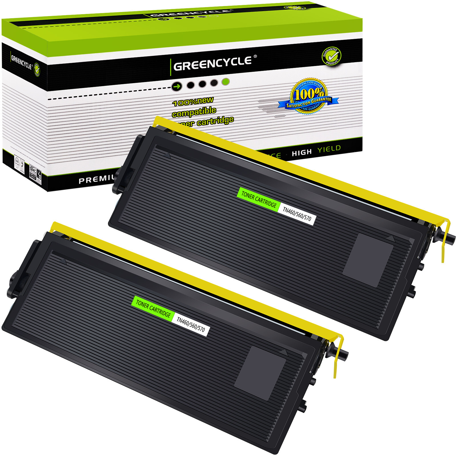 2PK TN460 TN-460 Toner cartridge For Brother HL-1470n Intellifax 4750 5750 5750e