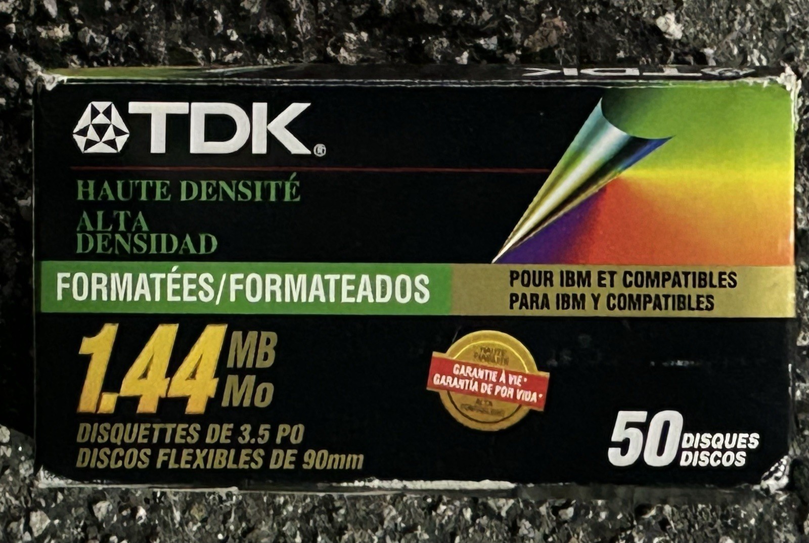 TDK High Density 1.44 MB Formatted for IBM & Compatibles 50-pack- 45/50 OPEN BOX