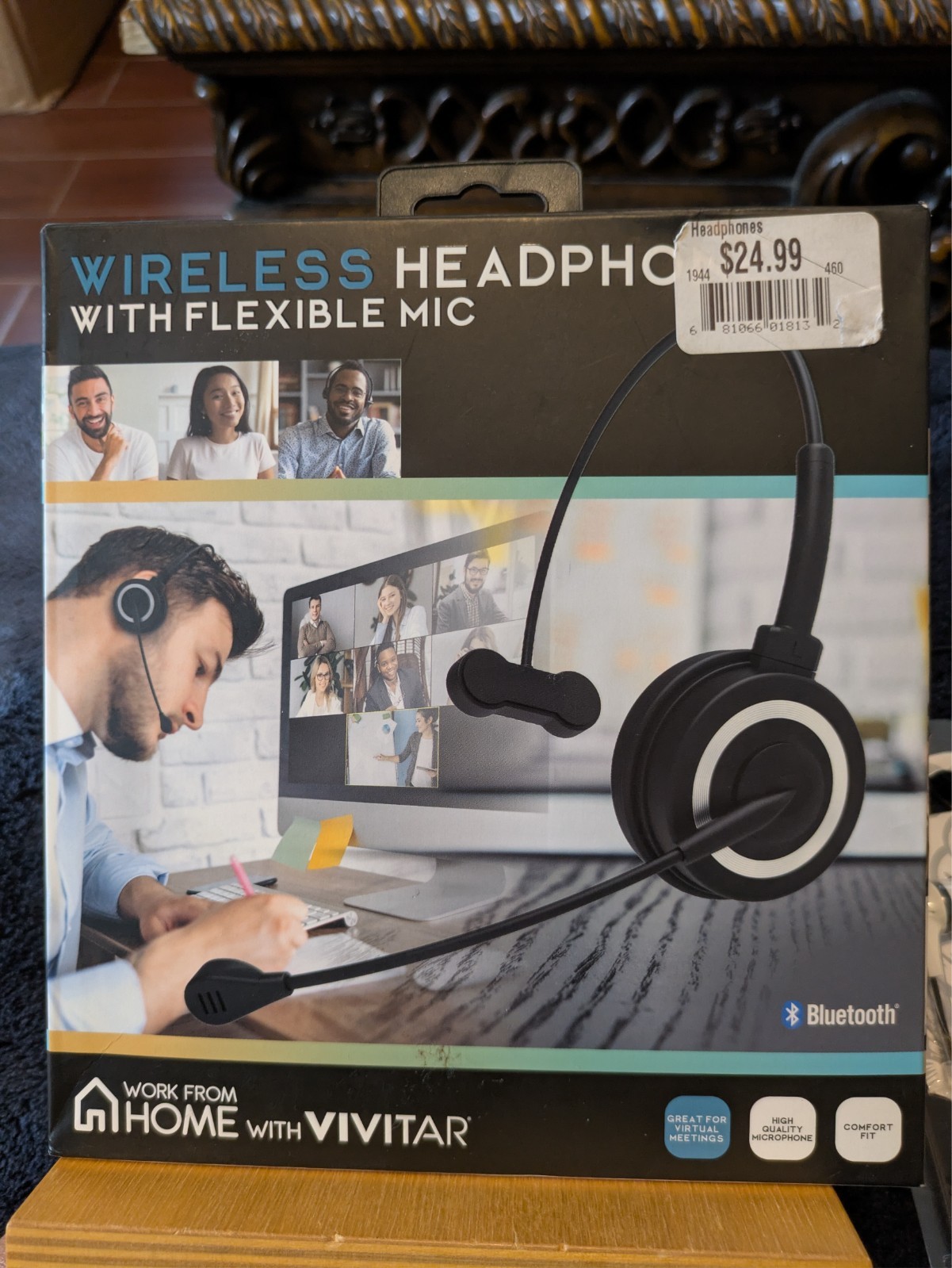 VIVITAR Wireless Headphones With Flexible MIC-BLUETOOTH