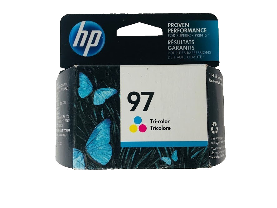 GENUINE HP 97 TRI-COLOR INK CARTRIDGE C9363WN#140 NEW SEALED BOX