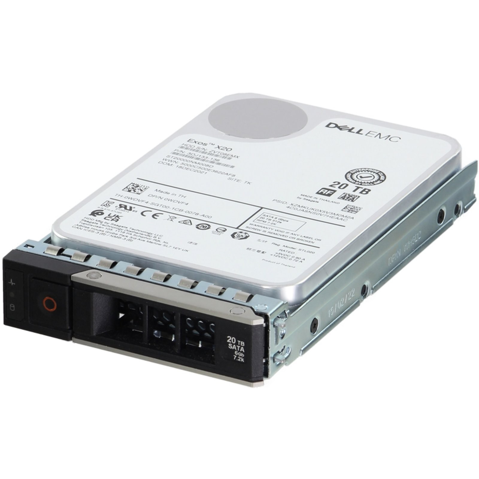 WDVF4-CDN Dell 20TB 7.2K 512e 6Gbps SATA 3.5 HDD Exos X20