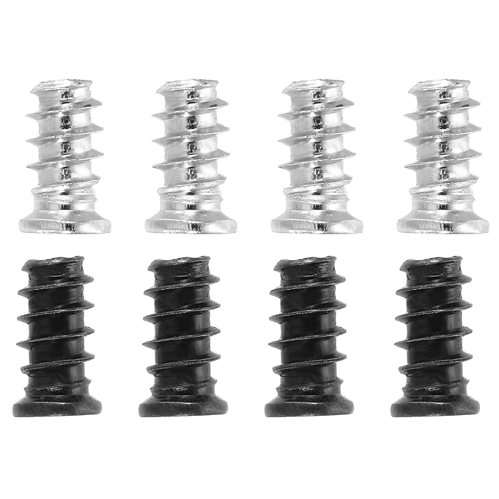 100Pcs M5 x 10mm Phillips Head Computer Case Fan Screws Kit, Silver/Black