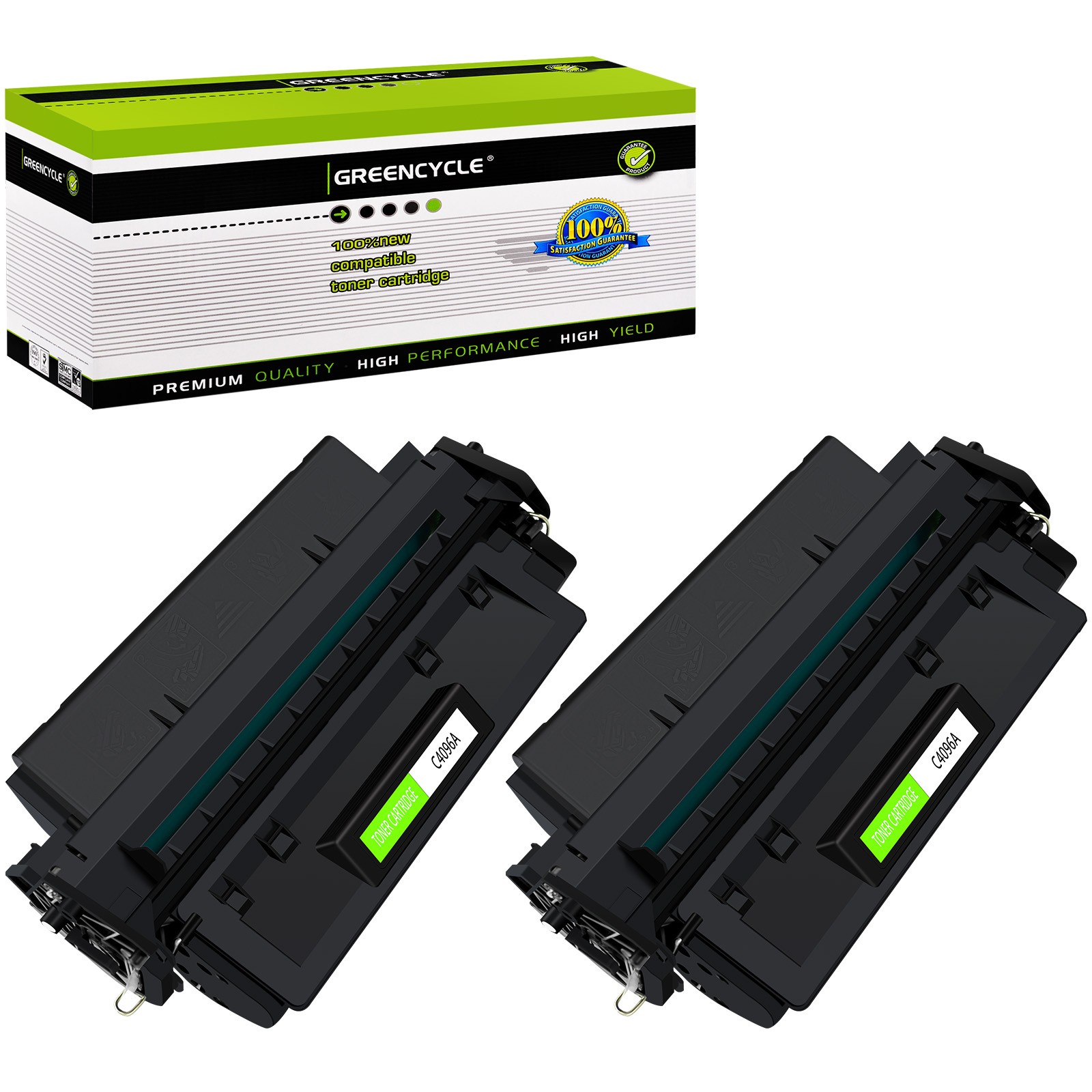2PK C4096A 96A Toner Cartridge Compatible For HP LaserJet 2100tn 2200dtn Printer