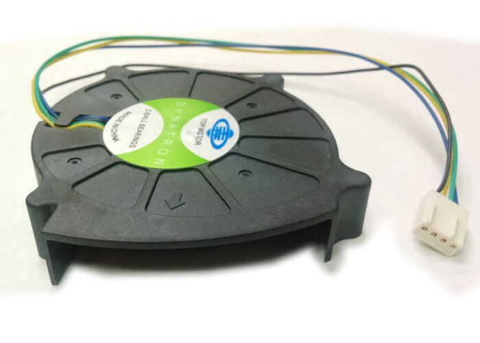 TopMotor 80mm x 15mm Ball Bearing PWM Blower (DB128015BU-PWMG) -Plastic Cover
