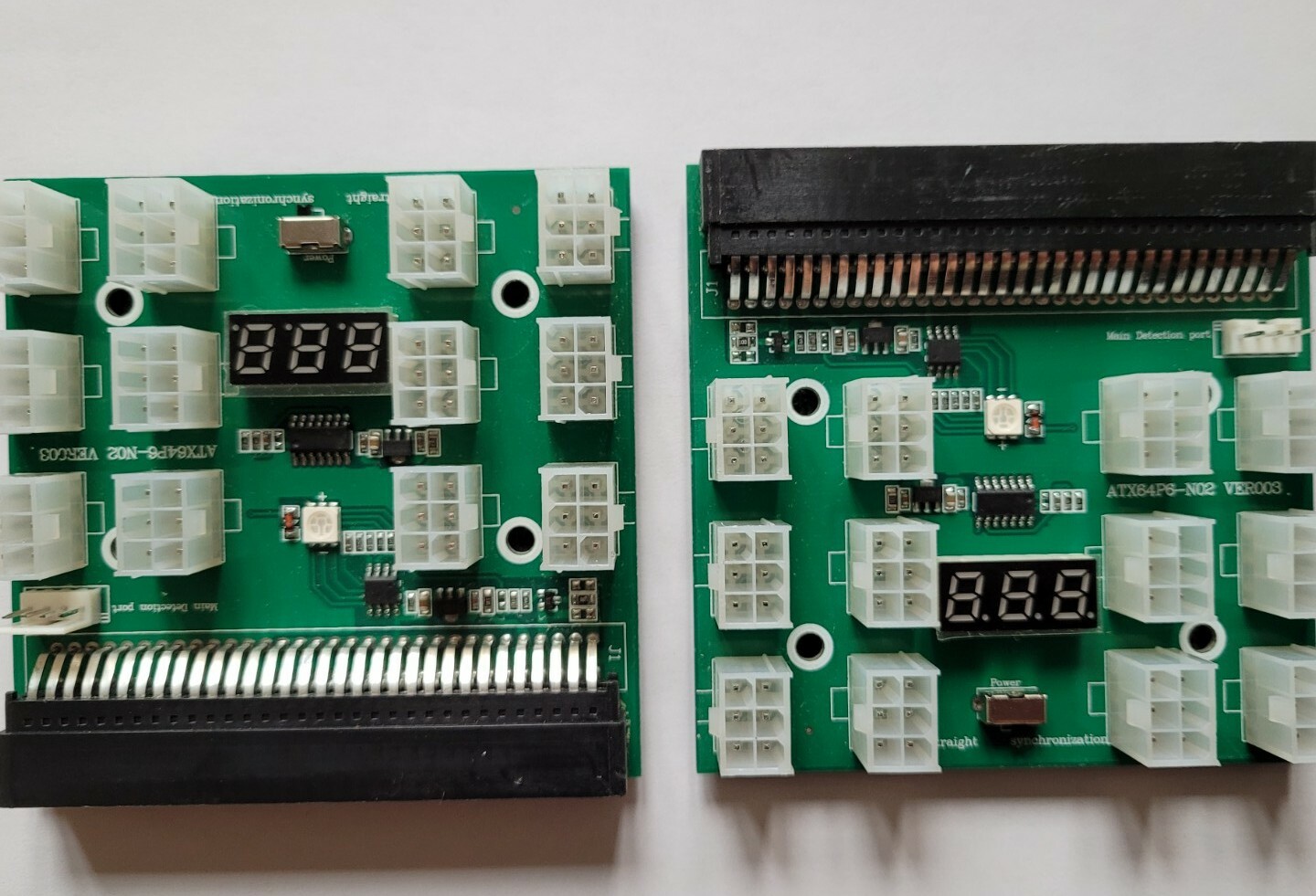 12v 12 Port 2 breakout boards  20 6pin male to 6 pin male cables.