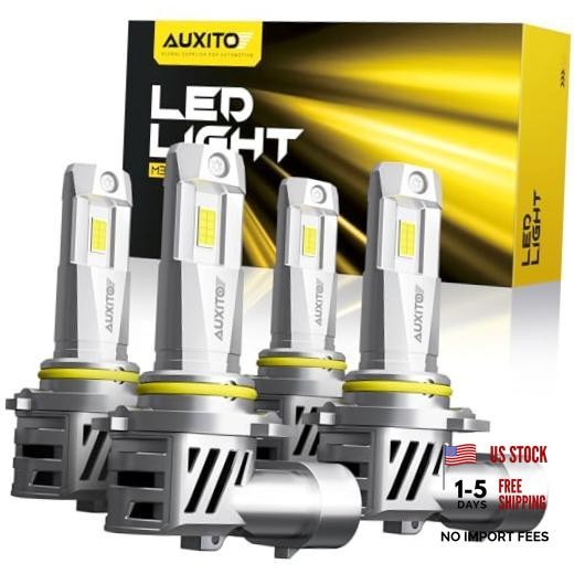 9005 9006 Bulbs Combo - 800% High Bright 6500K Cool White - Real 1:1 9005+9006