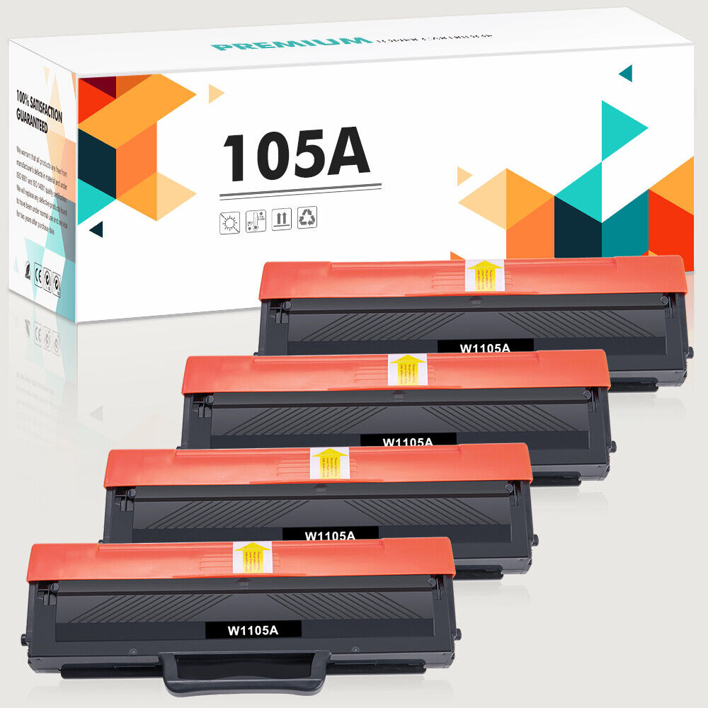1-10PK W1105A Toner Cartridge for HP 105A MFP 107a 107w 137fnw LOT [Wtih Chip]