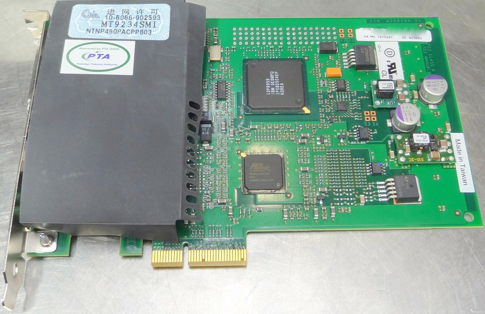 IBM 74Y5241 2 Line WAN PCI-E with Modem CCIN 576C 44V5401