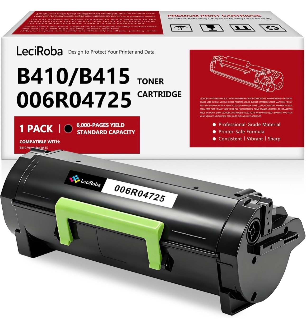 B410 B415 006R04725 Black Toner Cartridge for Xerox B410 VersaLink B415