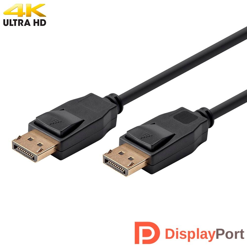 1.5FT DisplayPort DP Display Port 1.2a Male to Male Video Cable Cord PC Monitor