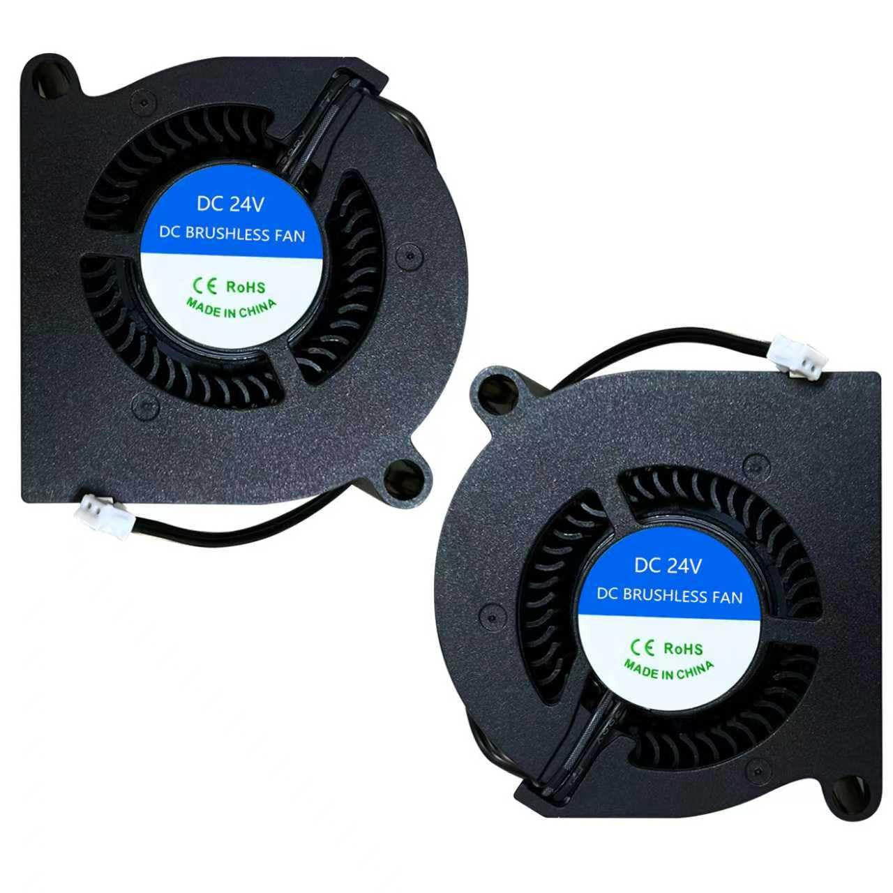 2PK Kobra S1 Hotend Fan 5020 Dual Ball Bearing Blower 50X50X20Mm DC 24V