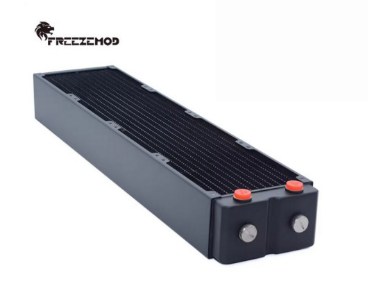 FREEZEMOD TSRP-HP65-480 65mm Thick Copper Radiator 480mm Triple Pass Copper Fins