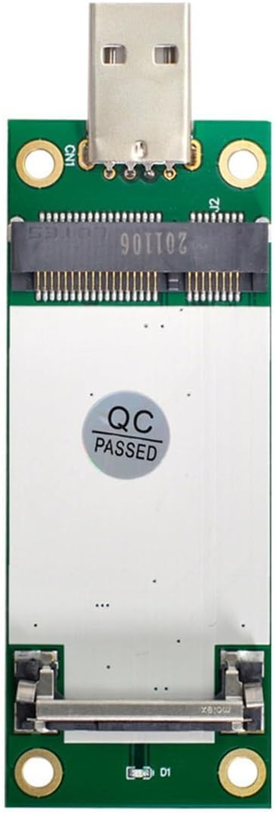 Mini PCI-E Wireless WWAN to USB 2.0 Riser Adapter Card with SIM Card Slot