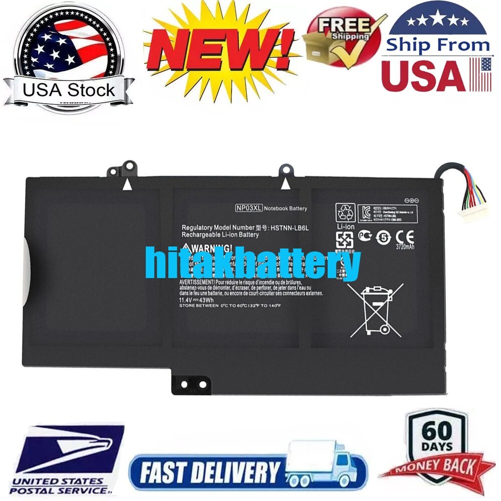 NP03XL Battery For HP Envy X360 15-U010DX 15-U337CL 15-U050CA 15-U011DX TPN-Q146
