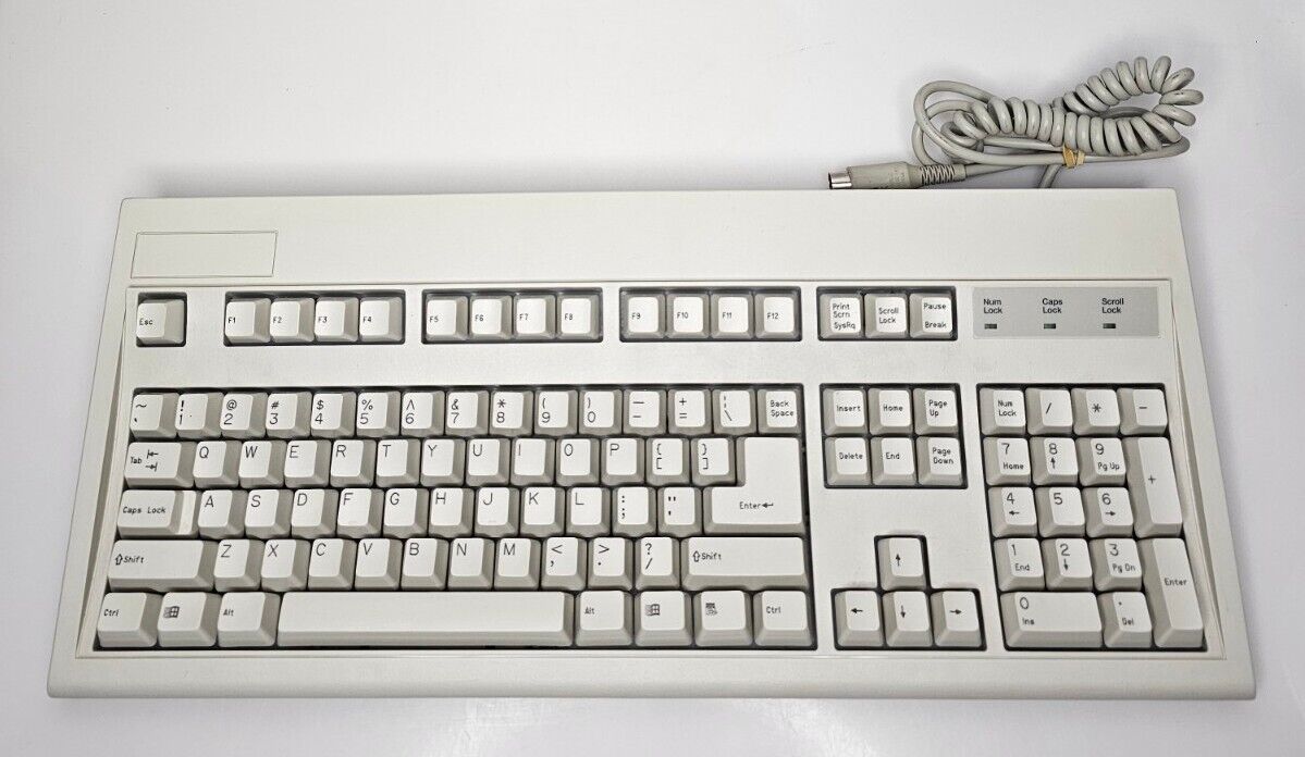 Vintage Keytronic E03601QL-C Clicky Wired Keyboard AT/Great Condition Clean